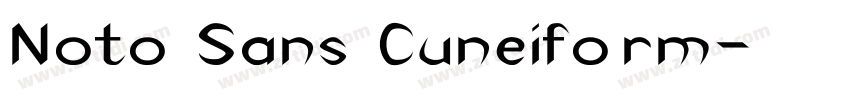 Noto Sans Cuneiform字体转换